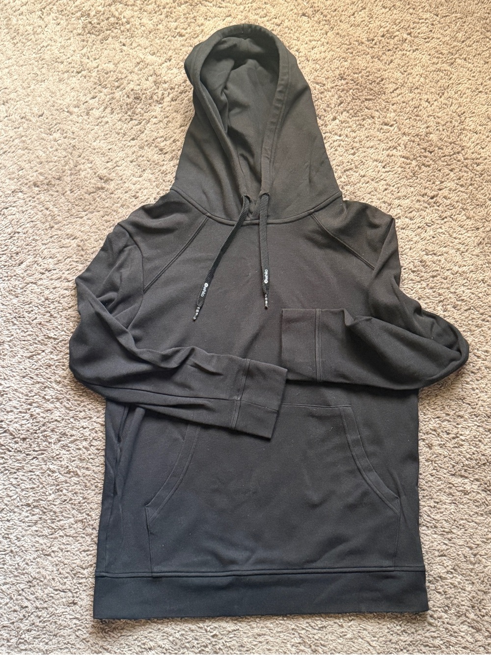 Ethika Men's Black Hooded Pullover Sweatshirt